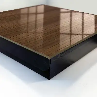 Composition harmonieuse de planches de bois