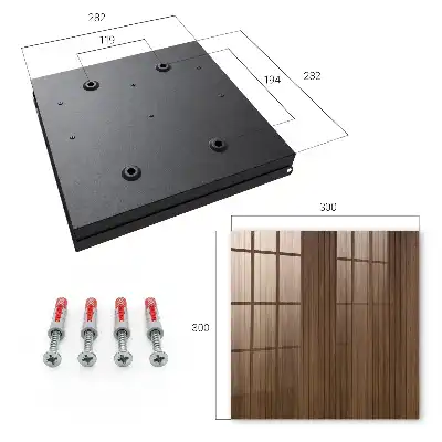 Composition harmonieuse de planches de bois