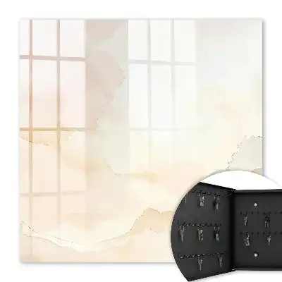 Tableau paysage lumineux effet aquarelle