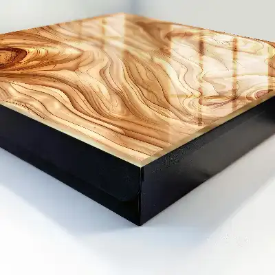 Vagues de bois aux tons chauds
