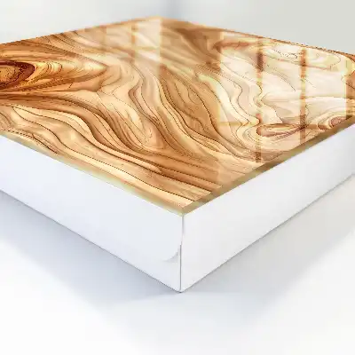 Vagues de bois aux tons chauds