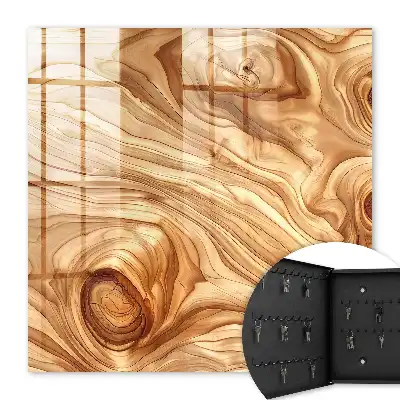 Vagues de bois aux tons chauds