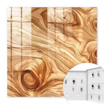 Vagues de bois aux tons chauds