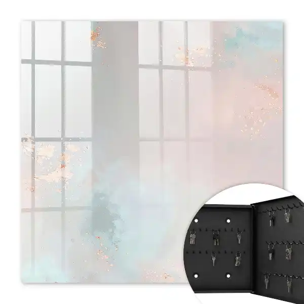 Tableau abstrait aux tons pastel exprimant la légèreté et l'harmonie