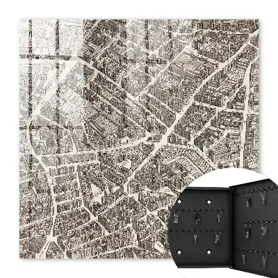 Carte de ville style classique