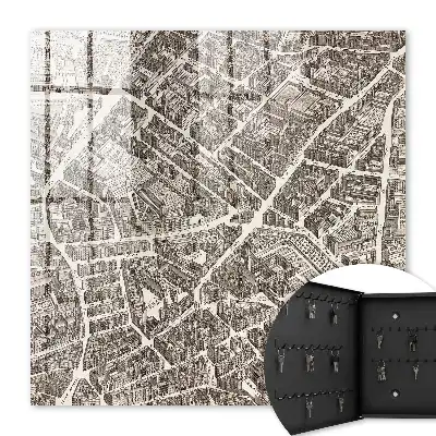 Carte de ville style classique
