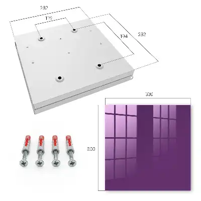 Violet intense au design minimaliste moderne
