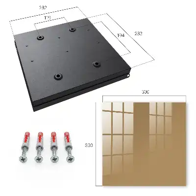 Produit minimaliste de couleur marron éclatant