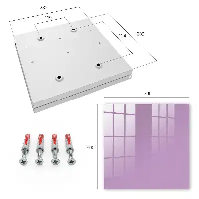 Surface apaisante violet clair