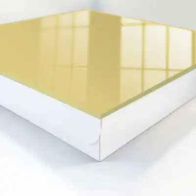 Décoration au style minimaliste en jaune pastel