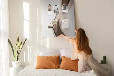 Image tableau en liège Vague abstraite