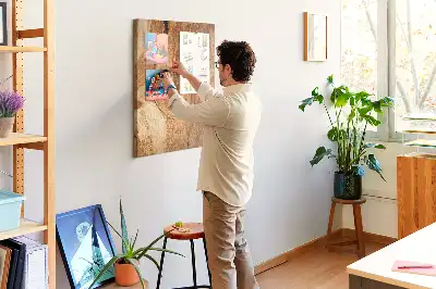 Tableau de liège décoratif Texture de bois naturel