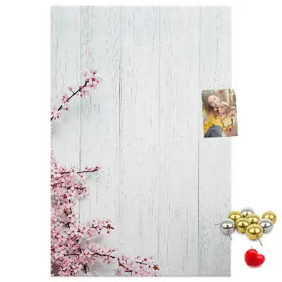 Image tableau en liège Motif floral sur bois