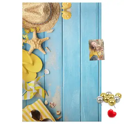 Tableau de liège décoratif Éléments de plage