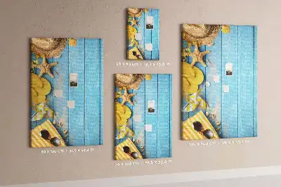 Tableau de liège décoratif Éléments de plage