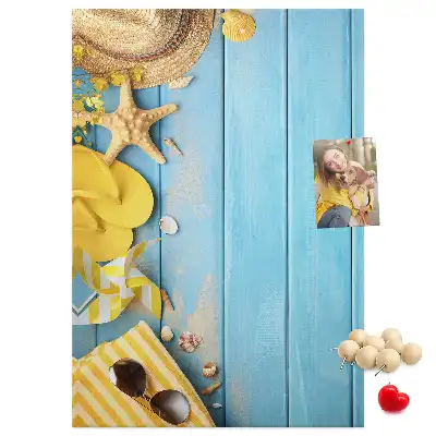 Tableau de liège décoratif Éléments de plage