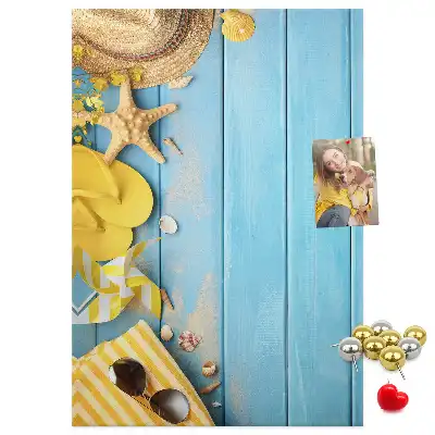 Tableau de liège décoratif Éléments de plage