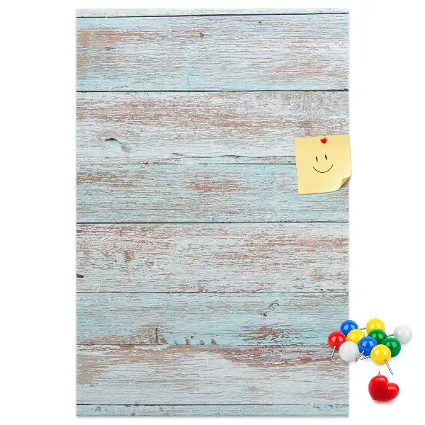 Tableau de liège décoratif Planches pastel claires