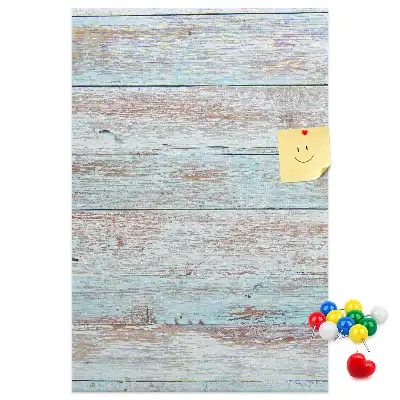 Tableau de liège décoratif Planches pastel claires