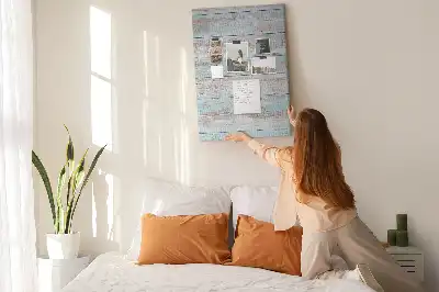 Tableau de liège décoratif Planches pastel claires