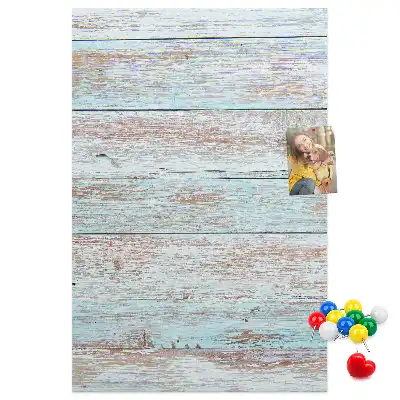 Tableau de liège décoratif Planches pastel claires