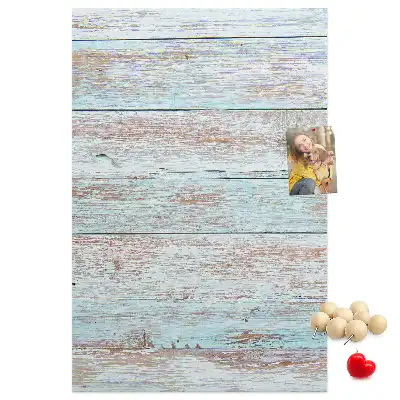 Tableau de liège décoratif Planches pastel claires