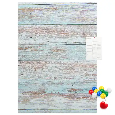 Tableau de liège décoratif Planches pastel claires