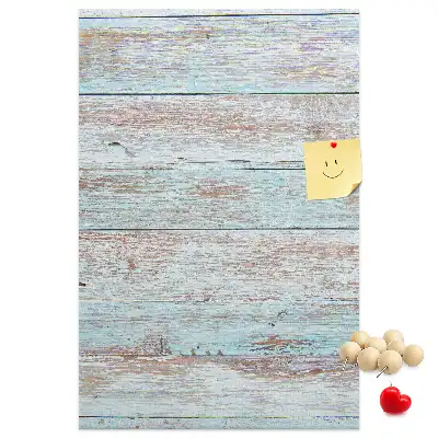 Tableau de liège décoratif Planches pastel claires