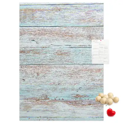 Tableau de liège décoratif Planches pastel claires