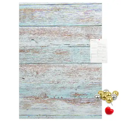 Tableau de liège décoratif Planches pastel claires