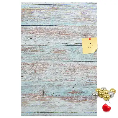 Tableau de liège décoratif Planches pastel claires
