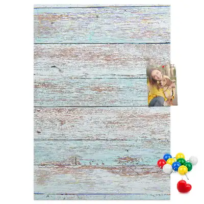 Tableau de liège décoratif Planches pastel claires