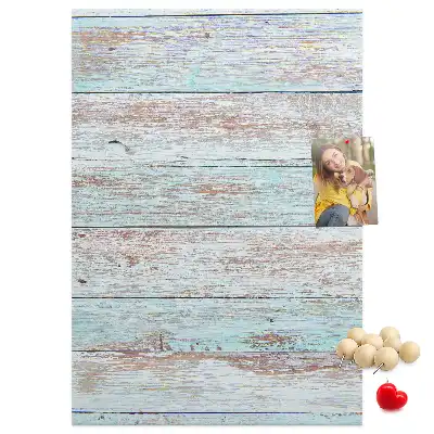 Tableau de liège décoratif Planches pastel claires