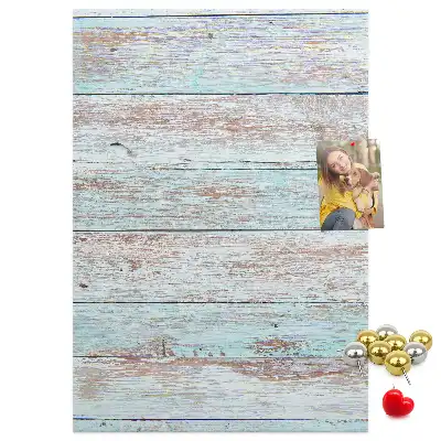 Tableau de liège décoratif Planches pastel claires
