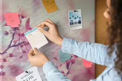 Image tableau en liège Fleurs printanières
