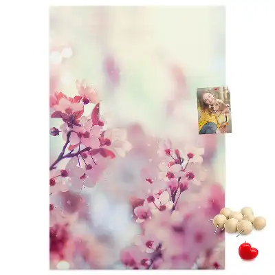 Image tableau en liège Fleurs printanières