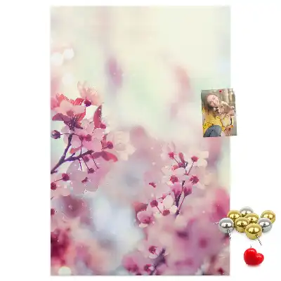 Image tableau en liège Fleurs printanières