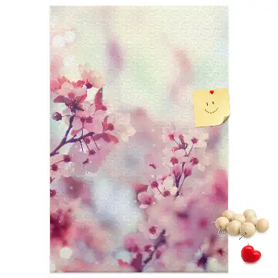 Image tableau en liège Fleurs printanières