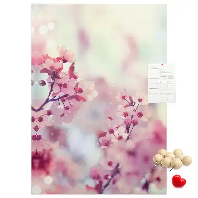 Image tableau en liège Fleurs printanières