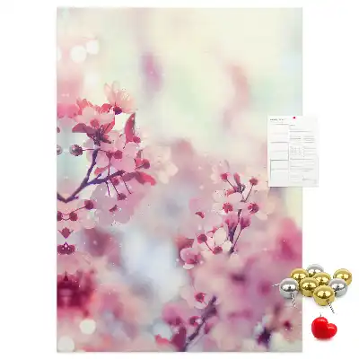 Image tableau en liège Fleurs printanières