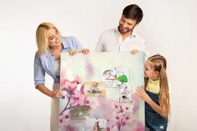 Image tableau en liège Fleurs printanières