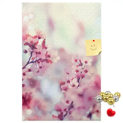 Image tableau en liège Fleurs printanières