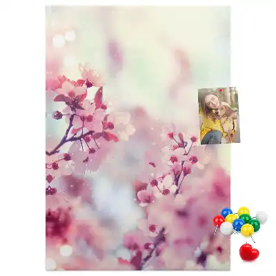 Image tableau en liège Fleurs printanières