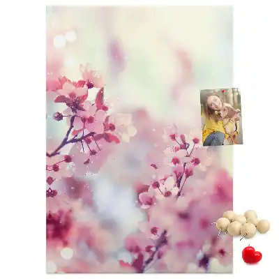 Image tableau en liège Fleurs printanières