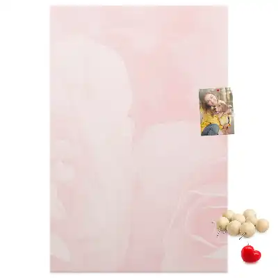 Tableau de liège décoratif Fleurs de roses rouges
