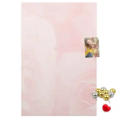 Tableau de liège décoratif Fleurs de roses rouges