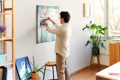 Tableau de liège décoratif Bois vieilli rétro