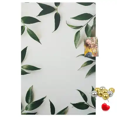 Tableau affichage liège Pommeau en feuille verte