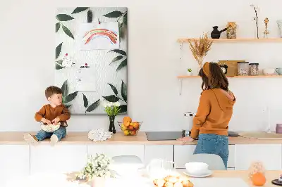 Tableau affichage liège Pommeau en feuille verte