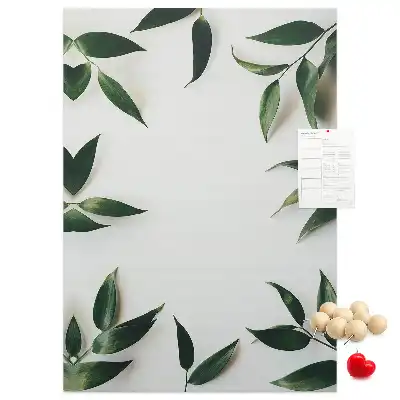 Tableau affichage liège Pommeau en feuille verte